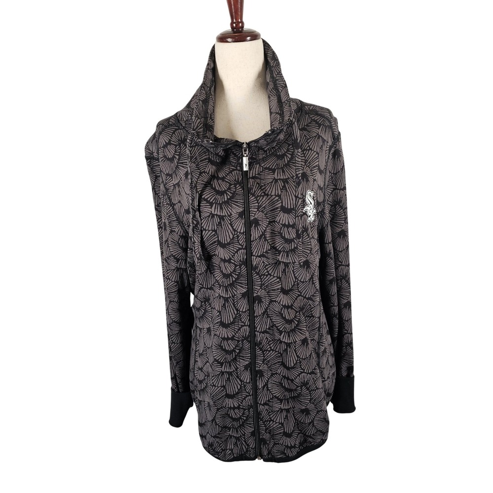 Chicago White Sox Tommy Bahama Jacket Womens Medium Gray Full Zip MLB Baseball